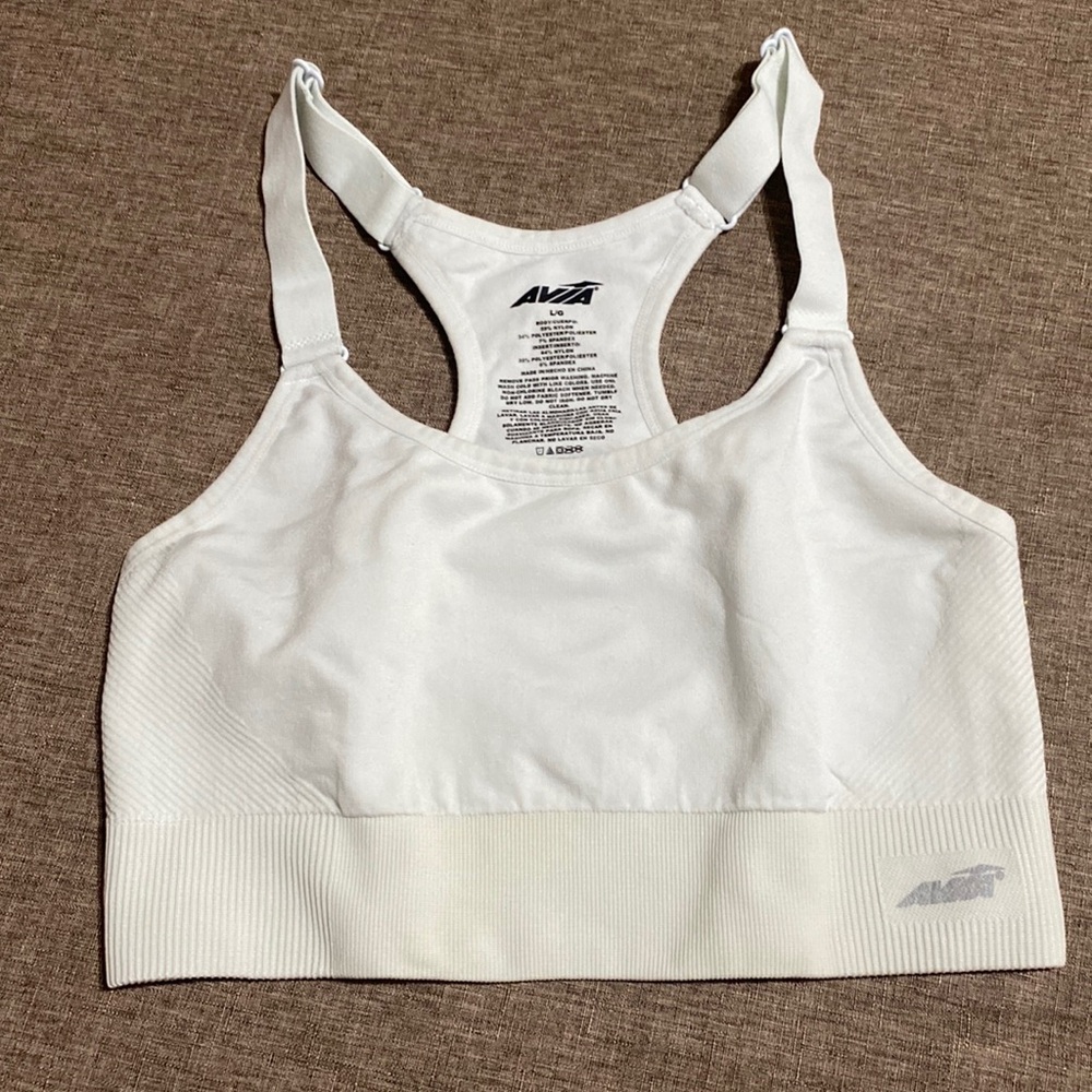 White Sports Bra